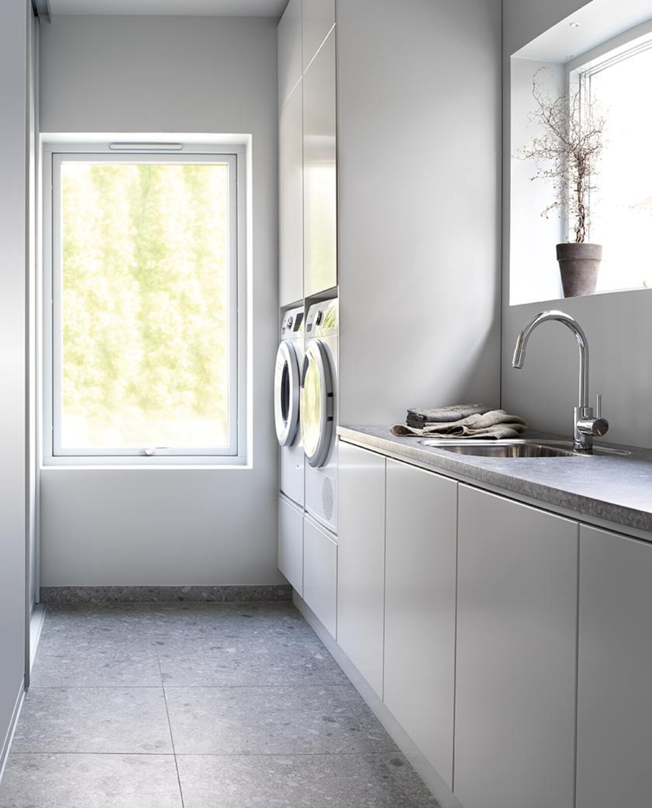 Villa Grå - bad, vaskerom og garderobe Villa Grå - bad, vaskerom og garderobe