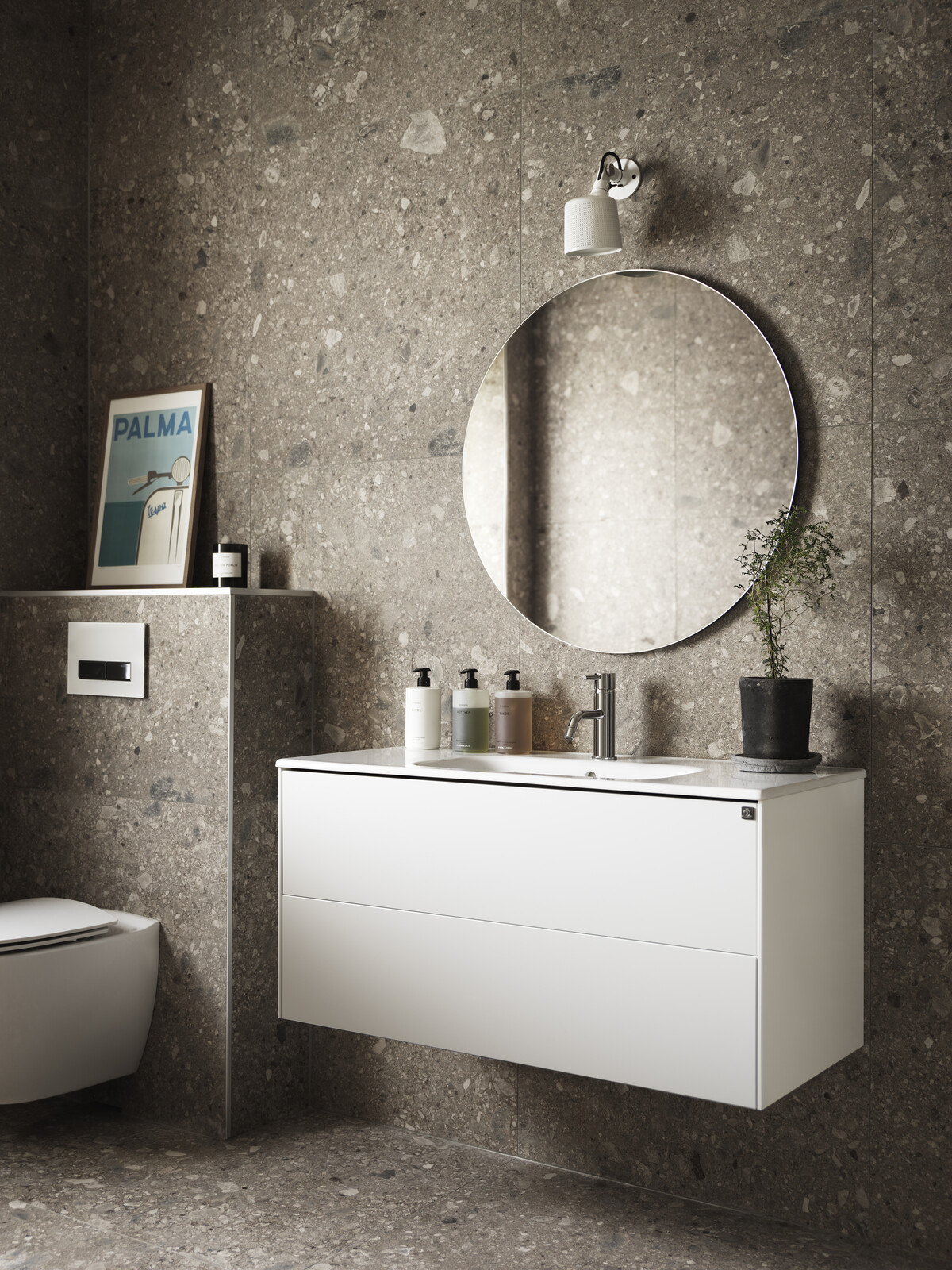 Baderomsinspirasjon Lessmore hvit