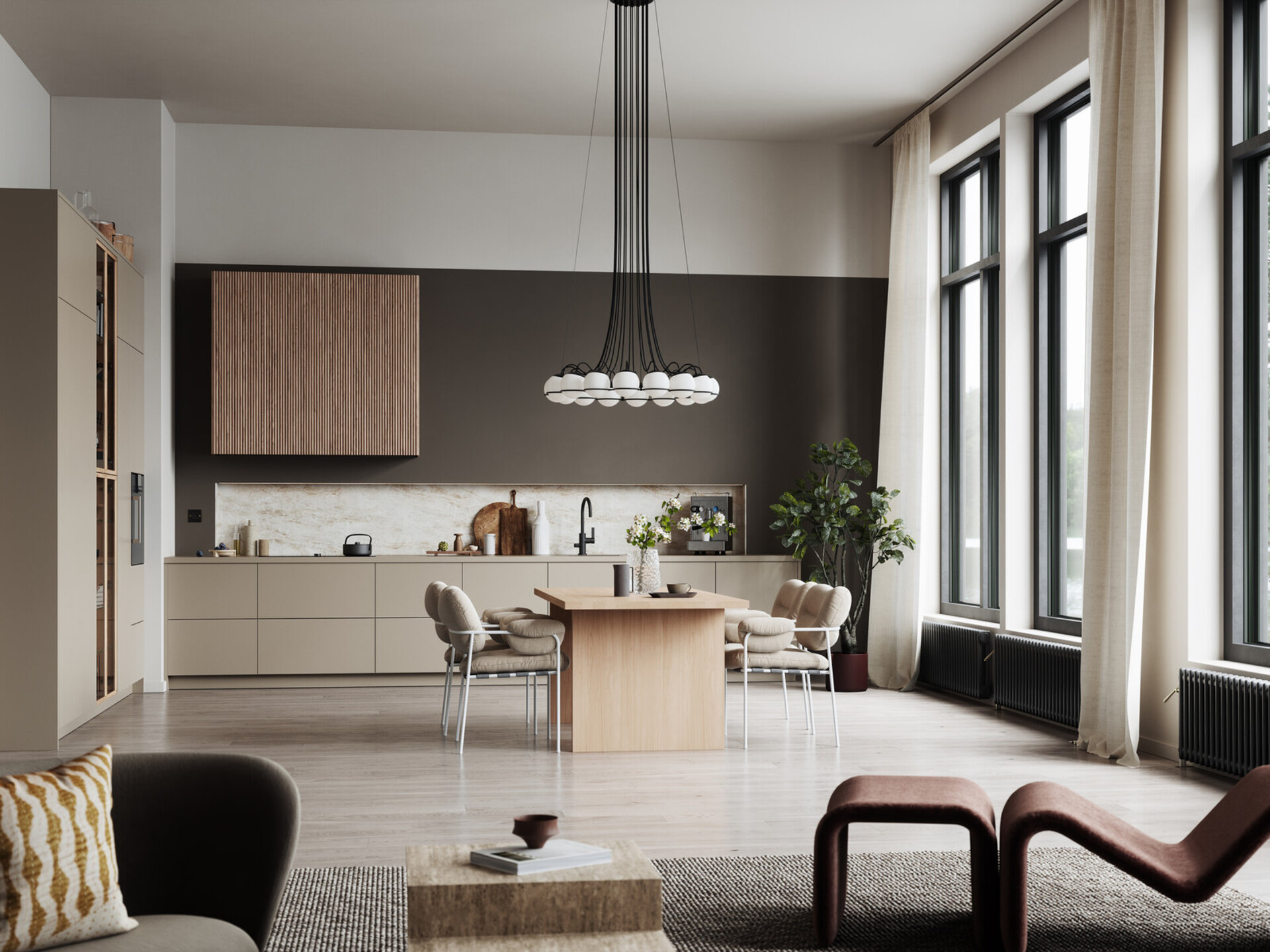 Kjøkkeninspirasjon Fenix beige