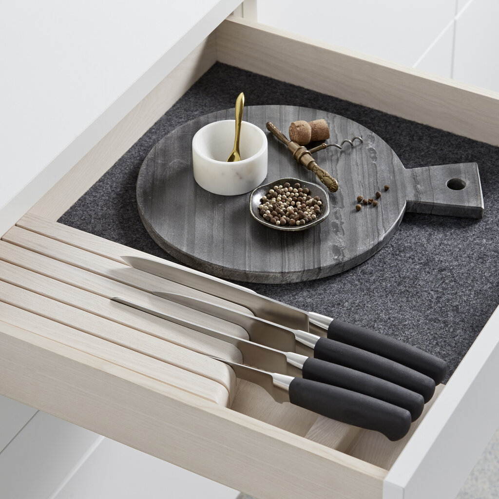 Innsats tre, kniv, treskuffe 60