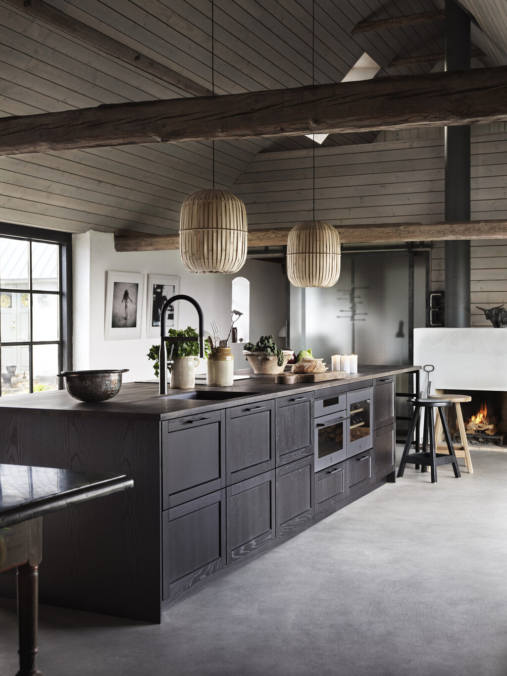 Kjøkkeninspiration Gastro eik svartbeis