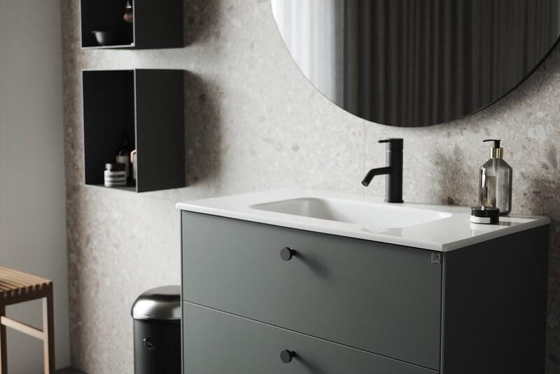 Baderomsinspirasjon Lessmore grønngrå