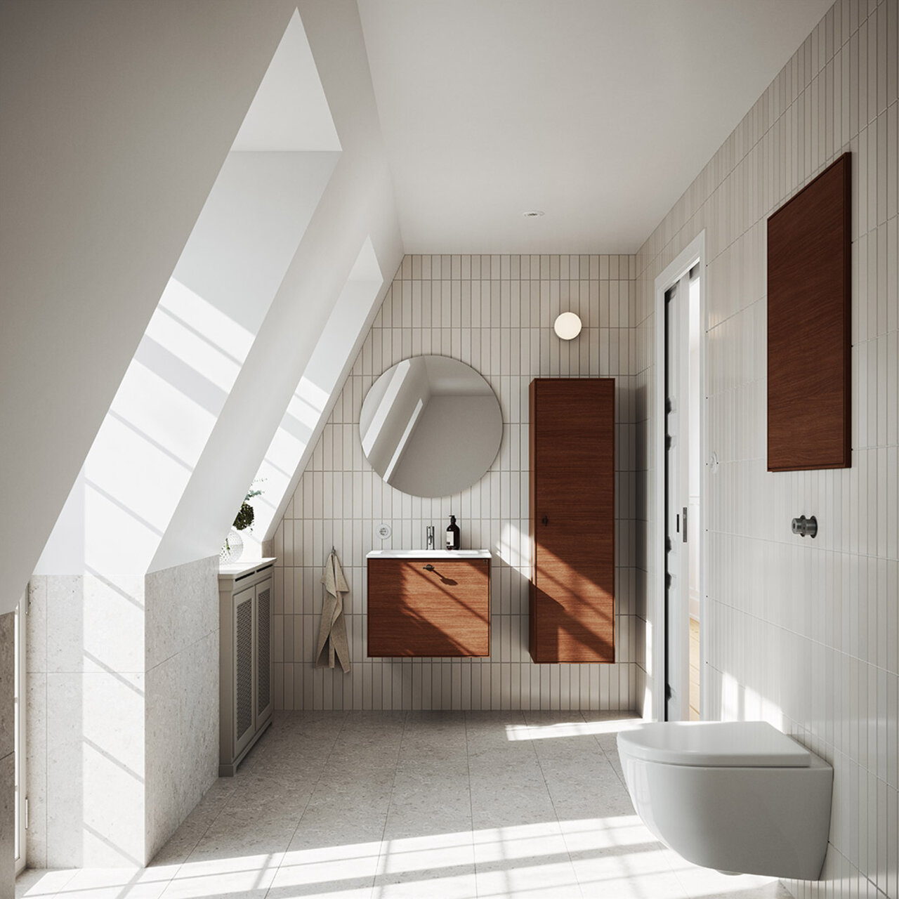 Vanity eik beis lysebrun