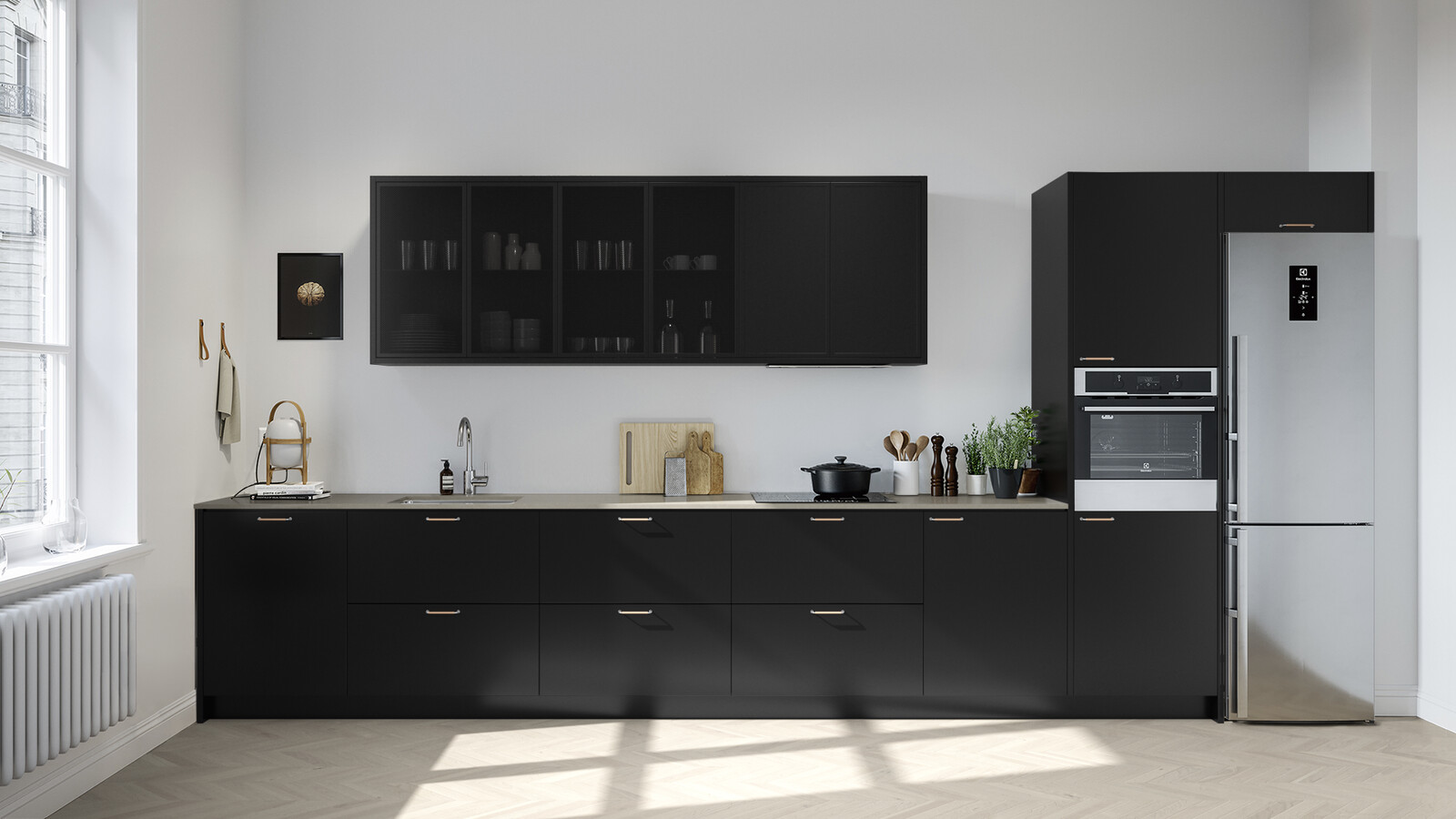 Profil mesh vitrine front accentskap Profil mesh vitrine front accentskap