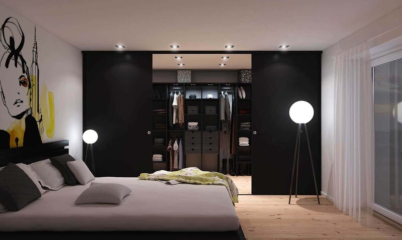 Walk-in closet svart Backstage Walk-in closet svart Backstage