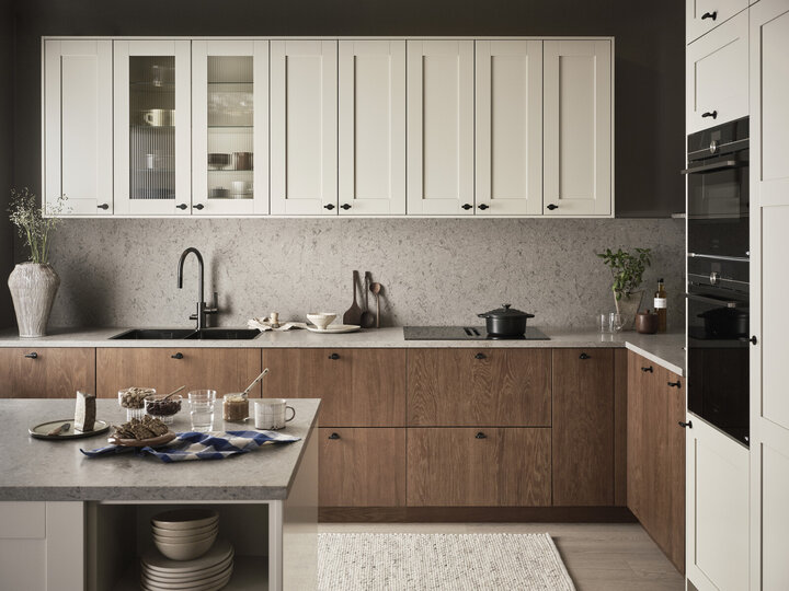 Kjøkkeninspirasjon Wood eik beis lysebrun Studio østersbeige