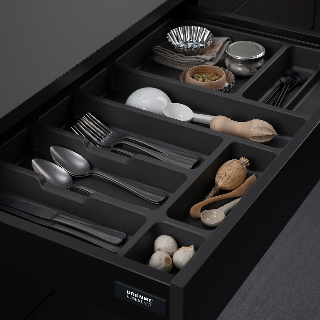 Skuffeinnsats 80 grå plast Atira Skuffeinnsats 80 grå plast Atira