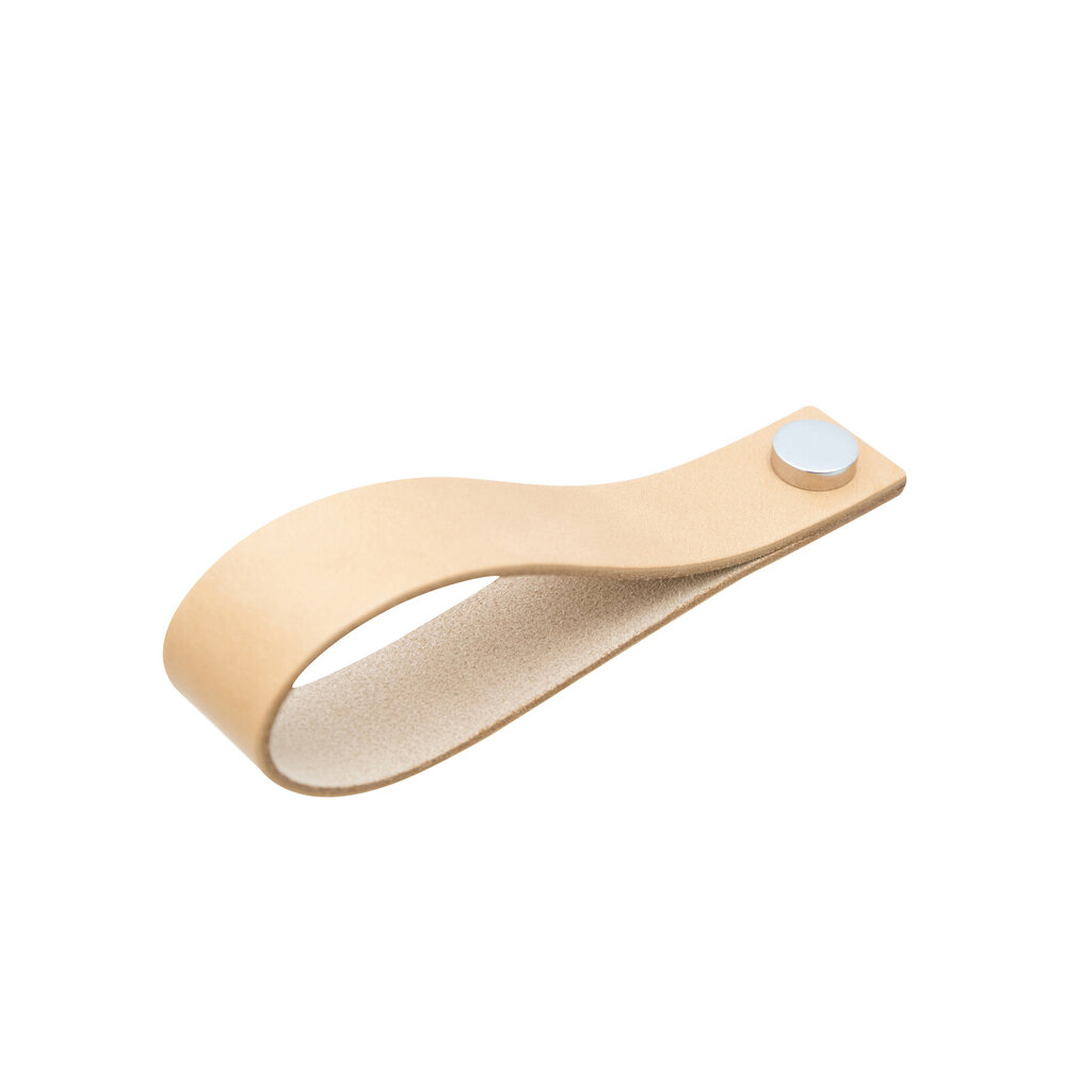 Håndklehenger lær natur krom handhlnk Håndklehenger lær natur krom handhlnk