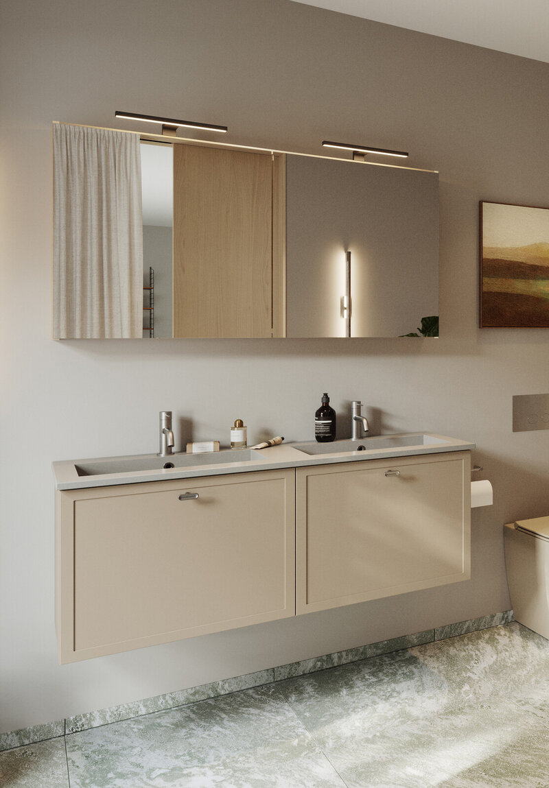 Baderomsinspirasjon Aroma mørkebeige