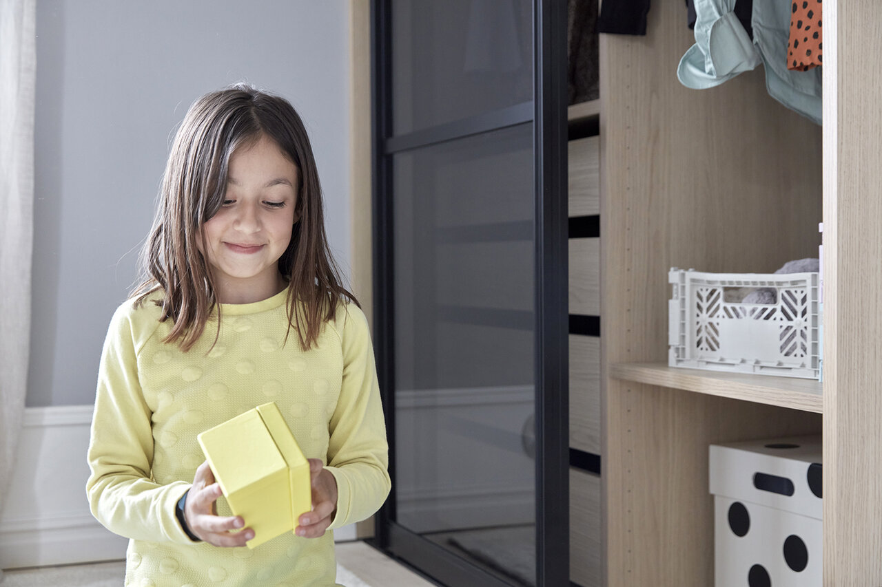 Skyvedør med grått glass Skyvedør med grått glass