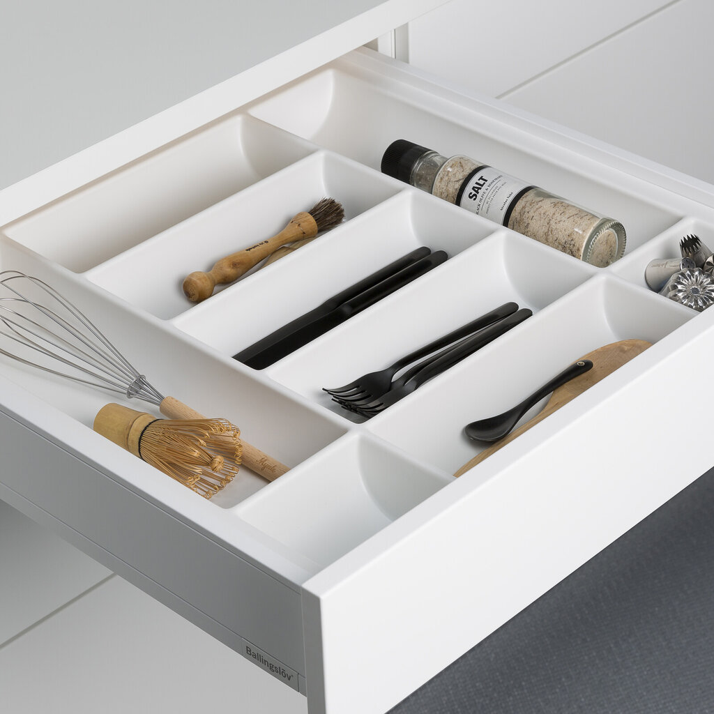 Innsats bestikk 60 hvit plast