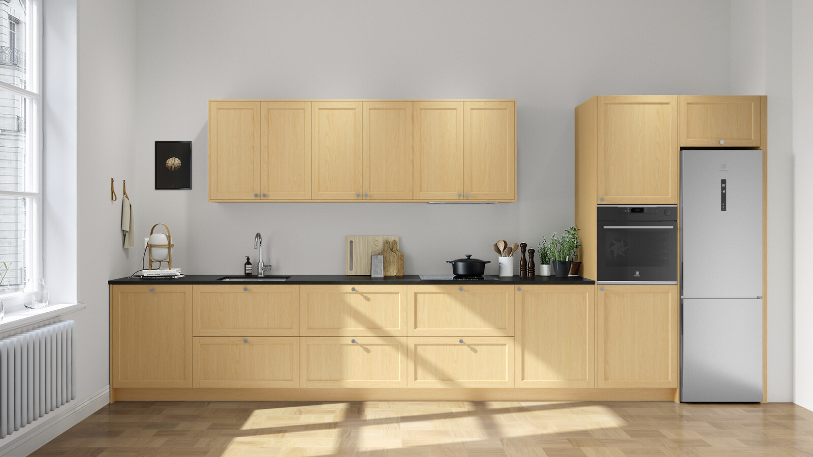 Gastro ask matt hvitpigmentert