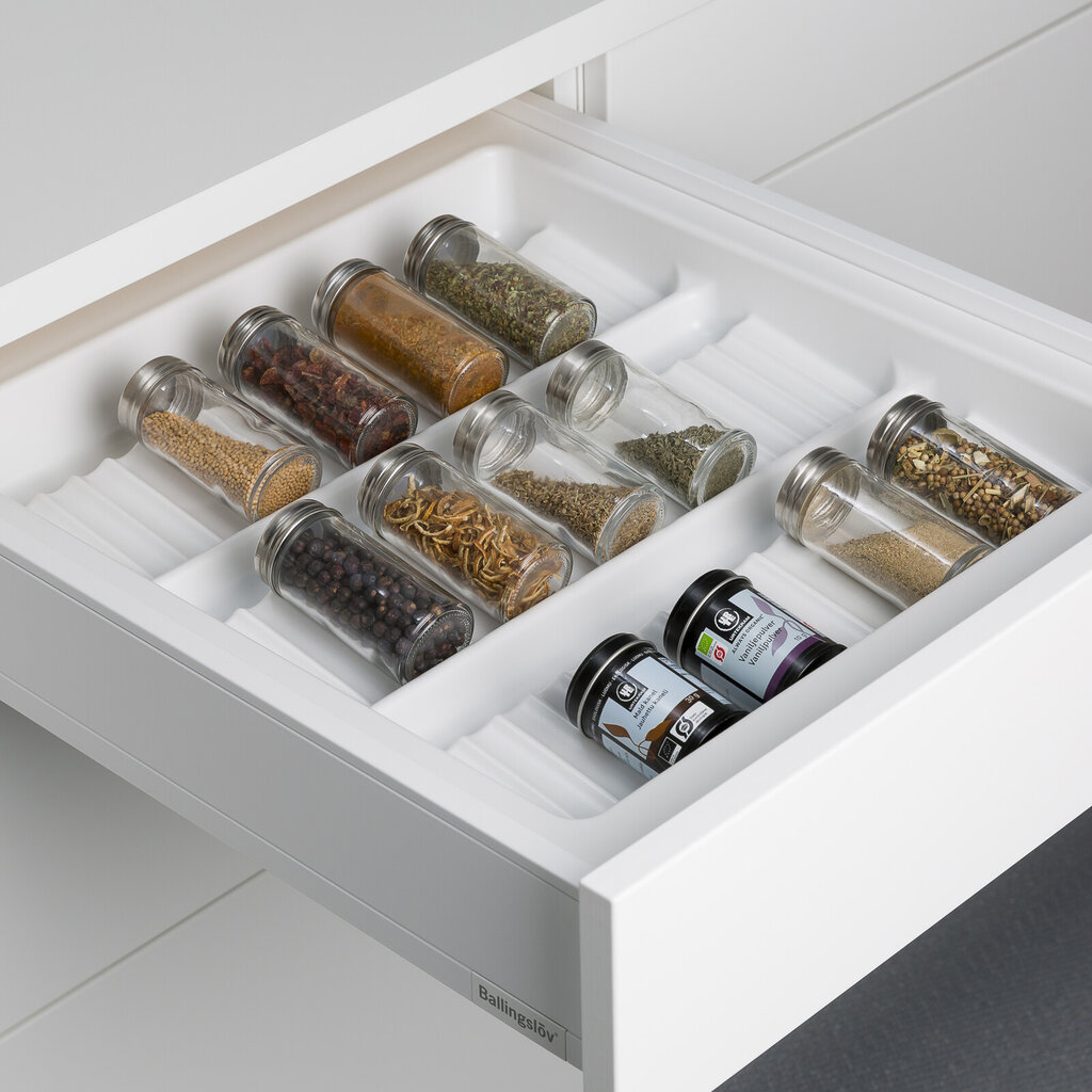 Krydderinnlegg 50 hvit plast