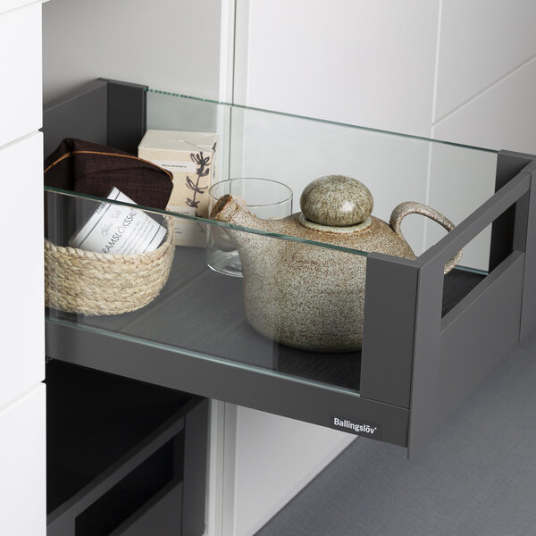 Bakke 40 grå glass høy