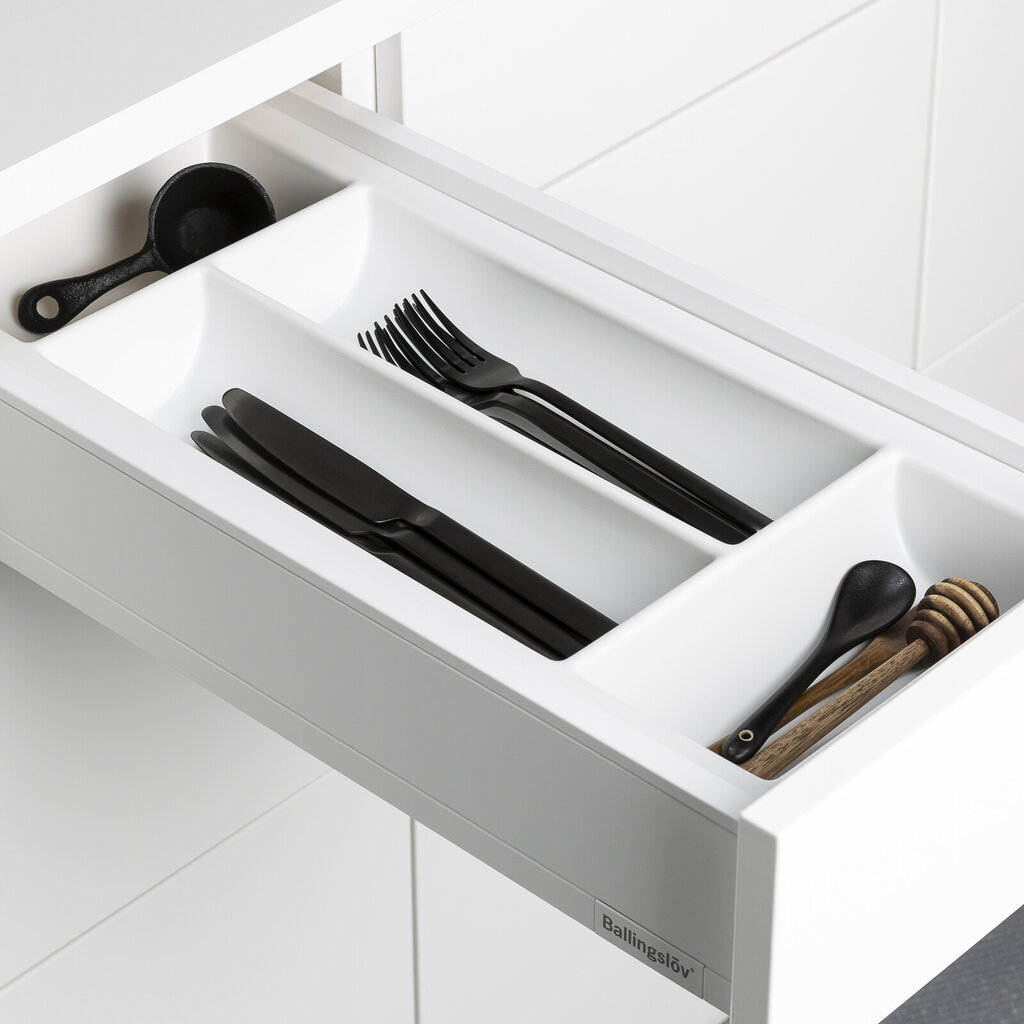 Innsats bestikk 30 hvit plast Innsats bestikk 30 hvit plast