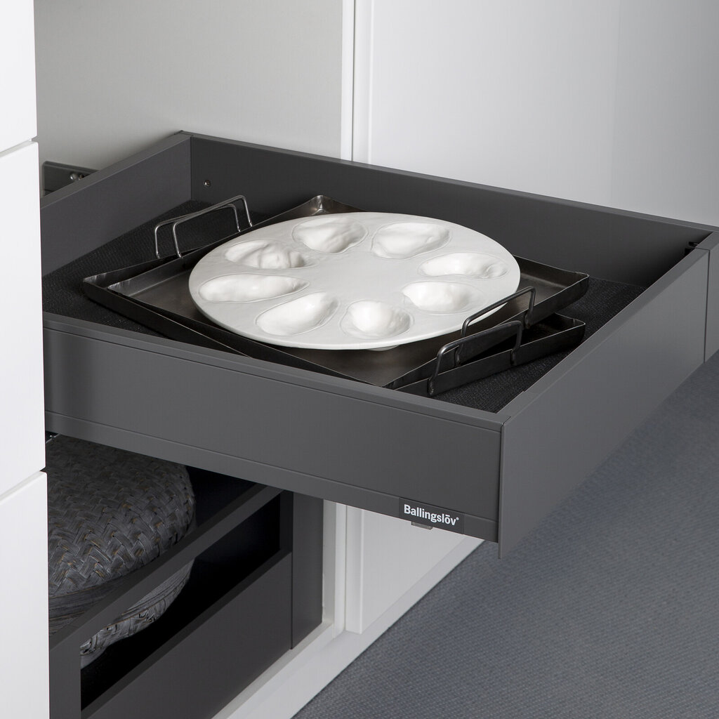 Bakke 50 grå metall lav