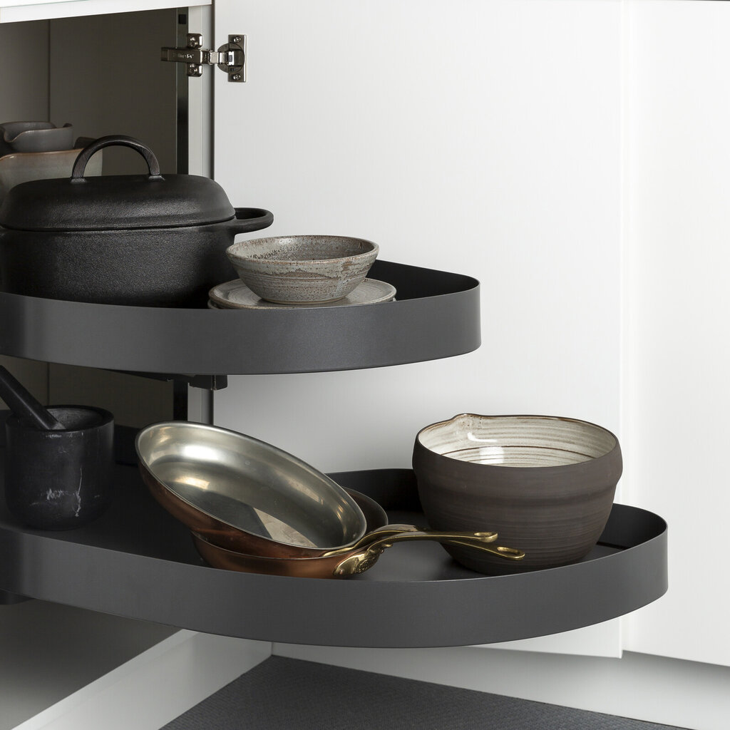 Innredning uttrekkbar hjørne grå 50 Innredning uttrekkbar hjørne grå 50