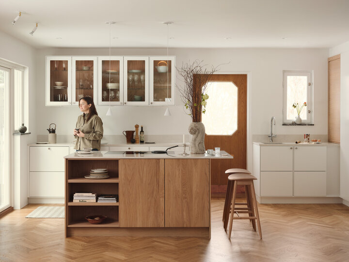 Kjøkkeninspirasjon Bistro hvit Wood eik hvitpigmentert Kjøkkeninspirasjon Bistro hvit Wood eik hvitpigmentert