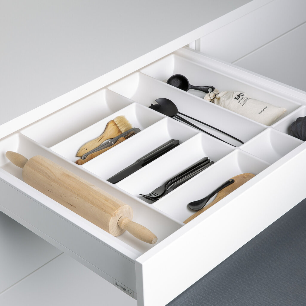 Innsats bestikk 70 hvit plast