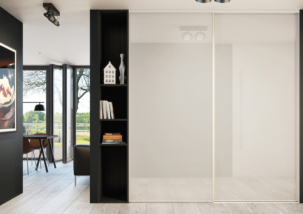 Garderobeinspirasjon Lounge hvit med hvitt glass diamant Garderobeinspirasjon Lounge hvit med hvitt glass diamant