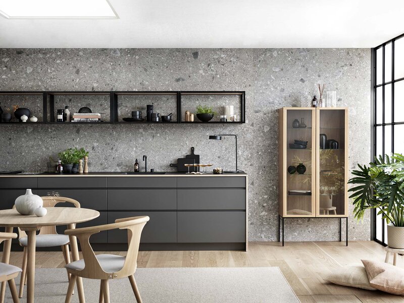 Kjøkken - Line peppergrå
