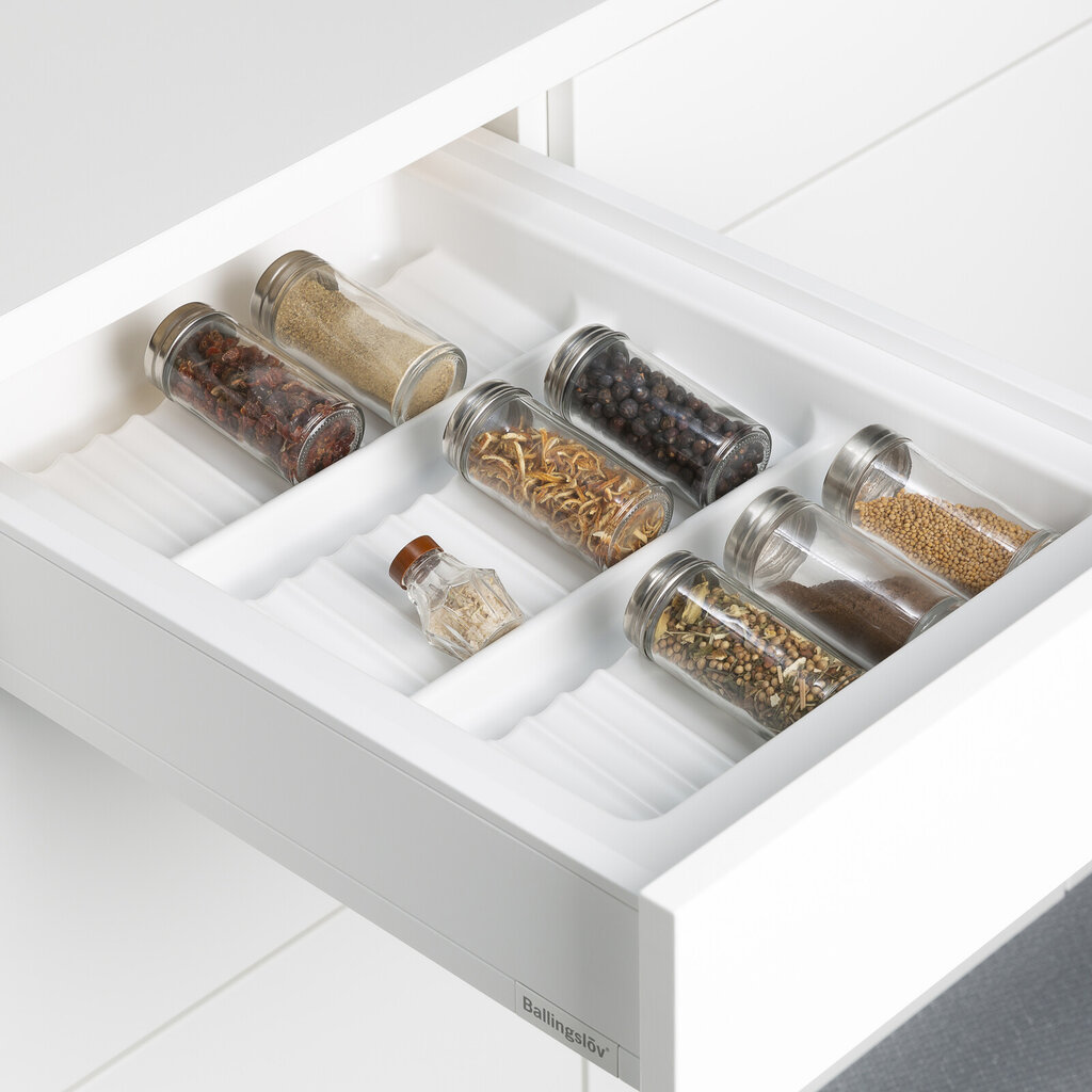 Kryddderinnlegg 40 hvit plast