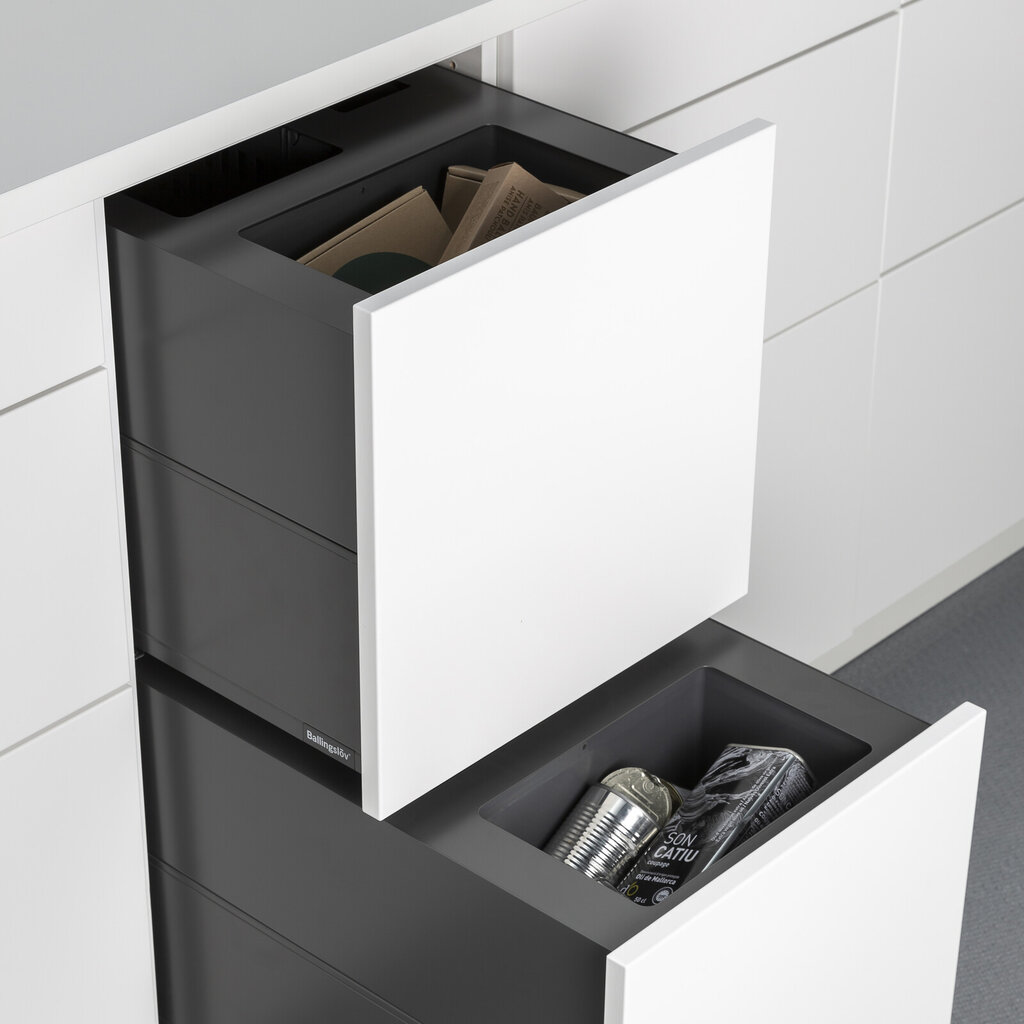 Sopinrede 40 over under metall grå Sopinrede 40 over under metall grå