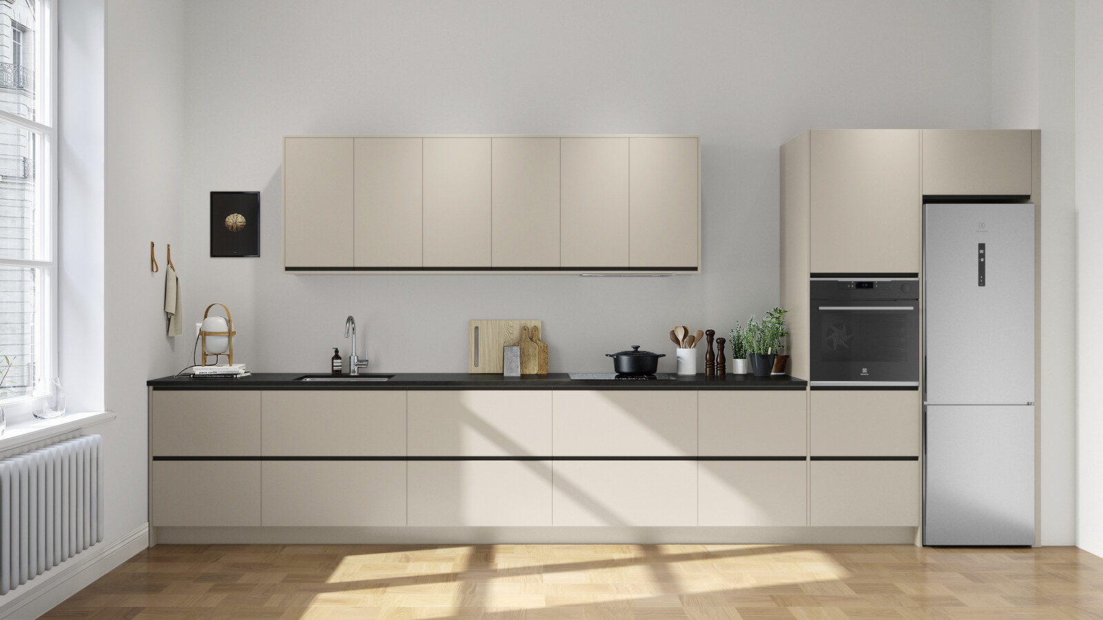 Line østersbeige grafittgrå