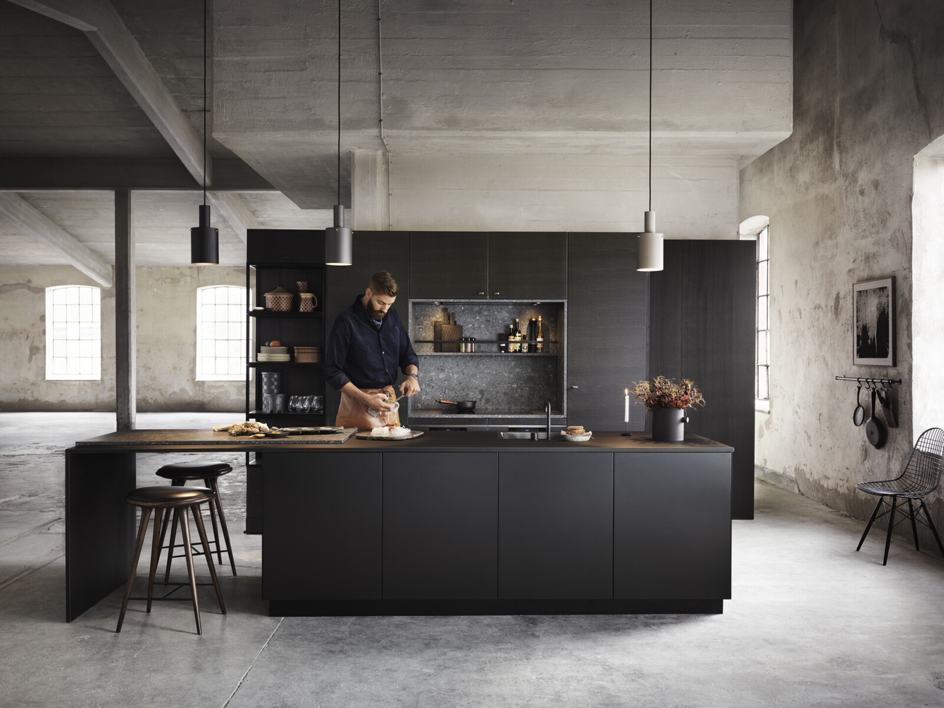 Kjøkkeninspirasjon Bistro ask brunbeiset