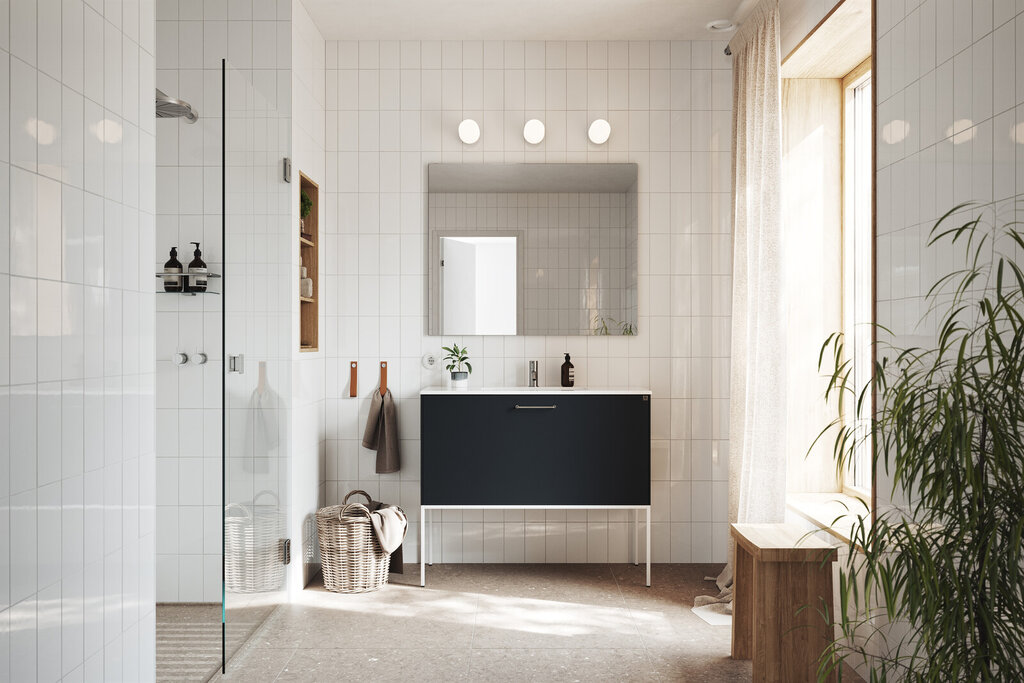 Baderominspiration Lessmore mørkeblå Baderominspiration Lessmore mørkeblå