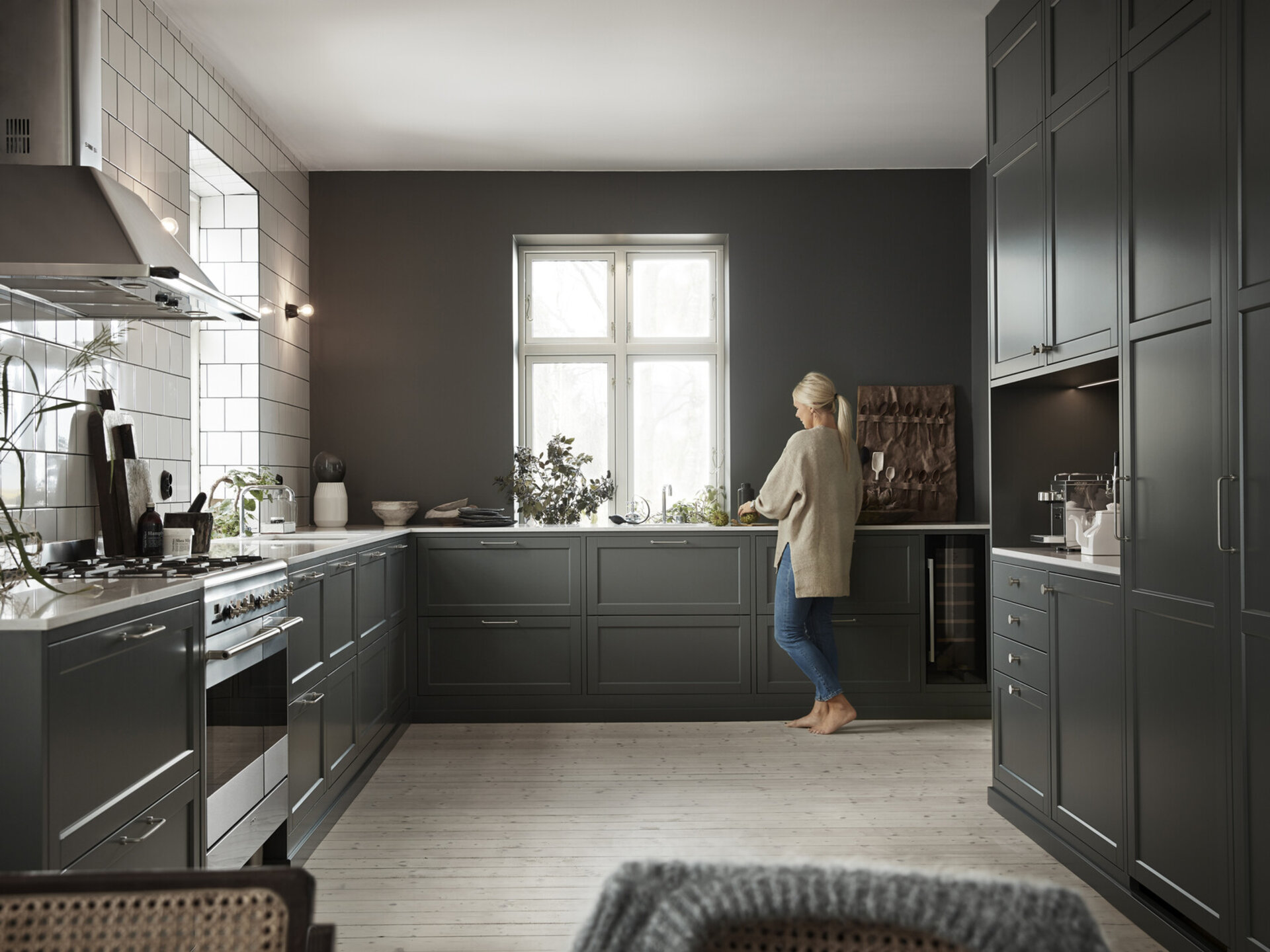 Kjøkkeninspirasjon Gastro grønngrå