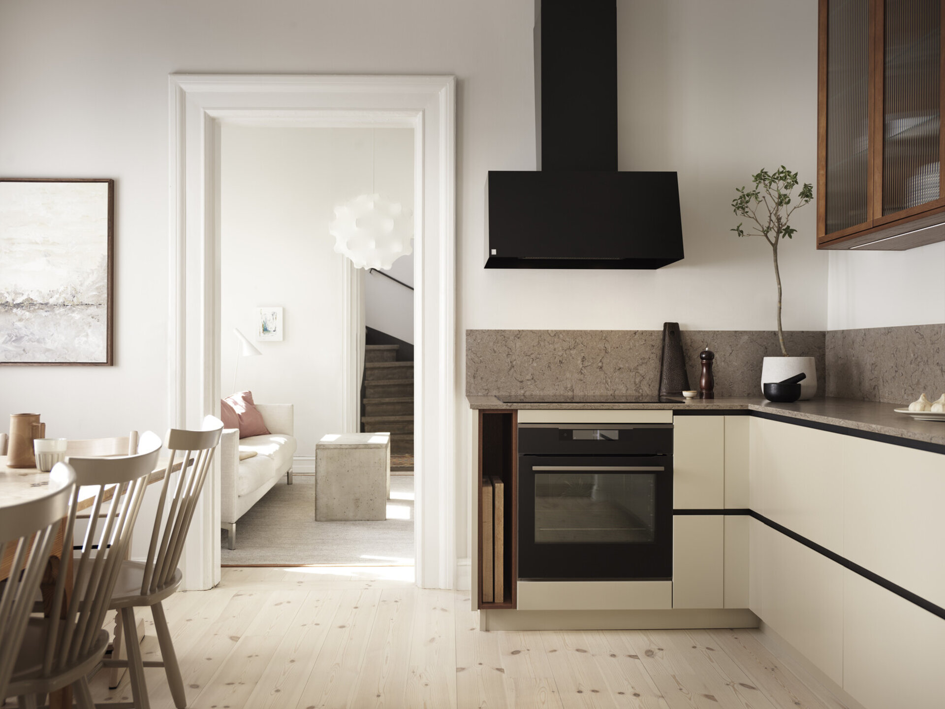 Kjøkkeninspiration Line østersbeige Kjøkkeninspiration Line østersbeige
