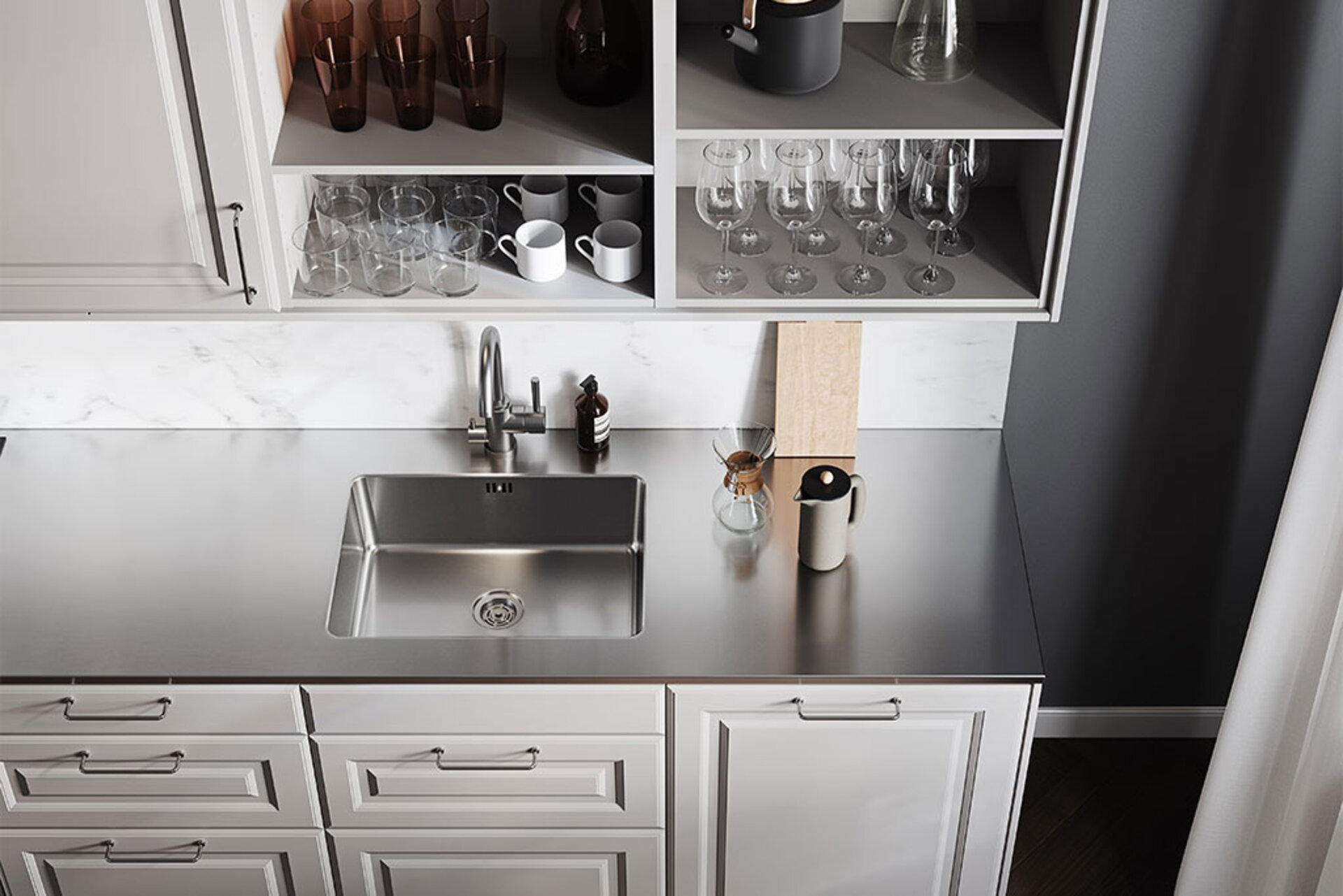 En benkeplate kan utformes på mange måter En benkeplate kan utformes på mange måter